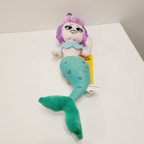 Cuphead Cala Maria Mermaid Plush Toy 8" Fiesta 2019 Soft Stuffed Doll - Picture 3 of 7